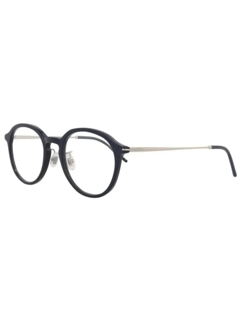 New Gucci Unisex Round/Oval Blue Silver Transparent Fashion Designer Eyeglasses